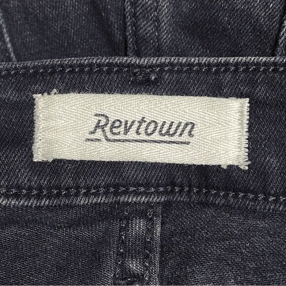 Revtown Jeans Decade Denim Size 28 | 6 Mid Rise Skinny Ankle Jean Jet Black Wash - Picture 10 of 14